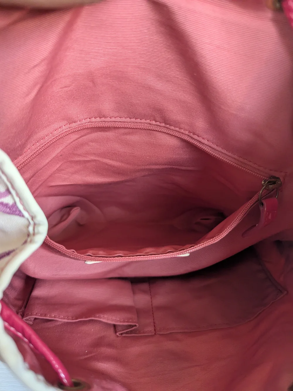 Coach Multicolor Signature Canvas Backpack - Pink Accent